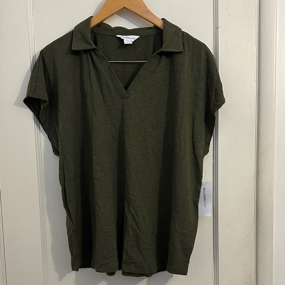 Liz Claiborne Green Blouse